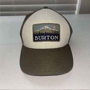 “SOLD “Burton Cap Durable GoodLow Profile Adjustable Trucker Green Hat